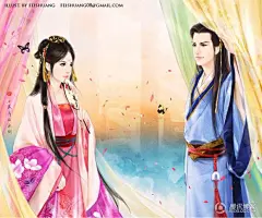 【发图分享】插画师沐澜‧飞霜‧青毓的美图_古装手绘美女图片吧_百度贴吧