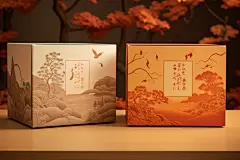 精美礼品盒样机模型图片