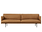 Muuto Outline Three Seater Sofa Leather