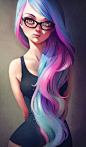 Like the hair, she might have something like that :3: 