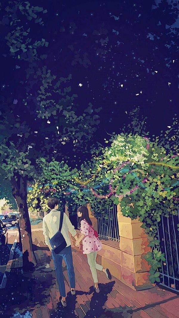 动漫情侣插画校园动漫图片我要个性网