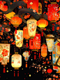 MJ传统花灯国潮图案_3_K™OOG_来自小红书网页版