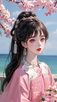 樱花粉色系少女-壁纸-头像-_和音缇灵_2023年04月03日_微头条-今日头条
