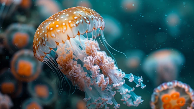 jellyfish-3840x2160-underwater-26058-花瓣网