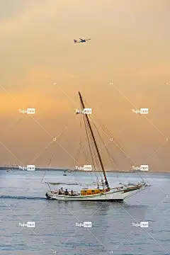 帆船 海 美丽的壁纸 日落 黄昏 海洋 自然 手机壁纸4K 船