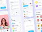 Vault app UI Kit - Figma Resources : Vault app UI Kit is an app that secures your private photos, contacts, and accounts. In Vault app, your information will be kept secret and accessible only after entering a numeric PIN on the application's control pane