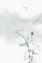 中国风复古水墨晕染山水海报背景 设计图片 免费下载 页面网页 平面电商 创意素材