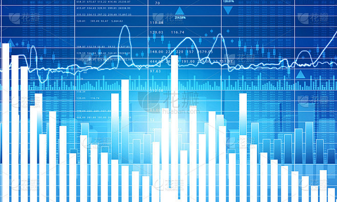 金融股票市场图表背景图