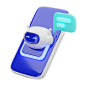 AI Customer Service 3D Icon