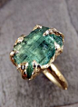 ☮ American Hippie Bohéme ☮  Green Boho ☮ Ring