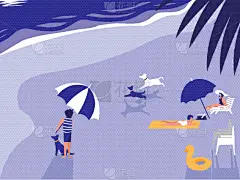 人,海滩,海景,鸡尾酒,男人,女人,地形,户外,白昼,夏天
