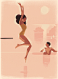 Belmond x Mads Berg : Art deco illustrations to promote a hotel