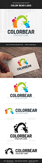 颜色熊标志模板——动物标志模板Color Bear Logo Template - Animals Logo Templates动物,动物,熊,明亮,保健,孩子,五彩缤纷,有创造力,托儿所,点,点,有趣,灰熊,标志,负空间,玩,北极熊,彩虹,表演,模板,矢量,充满活力 animal, animals, bear, bright, care, child, colorful, creative, day care, dot, dots, fun, grizzly, logo, negative space,