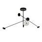 Free delivery on this item.  The Invisible pendant light is made from aluminium and finished in a matt black lacquer. The fitting has 3 adjustable arms with LED light diffusers, that can be positioned to adapt to any design situation (adjustable by 360 de