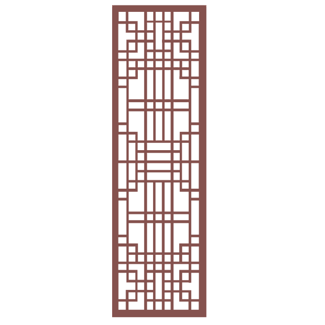 矢量隔断雕花中式