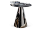 Megan Side Table, Black on OneKingsLane.com