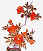 红色刺绣花儿免抠素材_新图网 https://ixintu.com 中国风 刺绣 刺绣花 红色 花儿