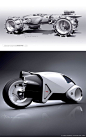 I stinking love this light bike  tron concept art from Daniel Simon: 