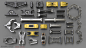 Hard Surface Kitbash Library 2 - Panels/Vents/Hinges/Latches, Mark Van Haitsma : In my continuous effort to have more kitbash pieces to aid in my personal projects, here are my latest libraries.<br/>Also up for sale here:<br/><a class=&