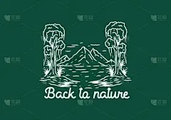 回归自然的线条艺术插画设计