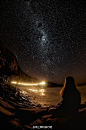 新西兰，普纳凯基，星光闪烁就是星星的语言。我们遥望着星空，其实自己也是星空里正在闪烁着的那一颗星