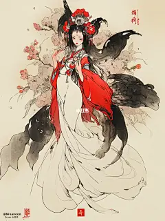 花神·梅花 | 角色设计 | 古风服设插画