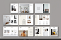 18页A4现代简约企业画册商业品牌手册杂志排版设计id版式素材模板
