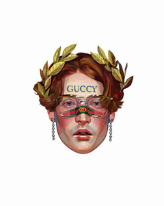 短波藍采集到【插画】GUCCI