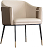 尼摩 北欧餐椅子现代简约家用轻奢餐厅靠背椅创意餐桌椅洽谈椅-美间