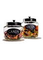 Update your kitchen for less with fun décor like these chalkboard jars: 