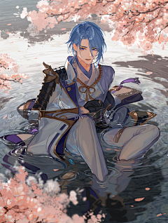 某人柚采集到原神插画集