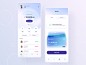 Fintech mobile app concept