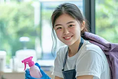 家政上门服务职业人物肖像