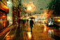 宛若油画般的雨天街头摄影_文化_腾讯网