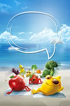 食尚生活美食海报背景素材