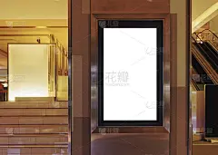 模拟横幅灯箱媒体广告室内百货公司