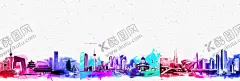 城市楼房水彩背景 【酷图网】背景,水彩,建筑,飞溅,可爱,剪影,现代城镇,都市,城市景观,房屋,城市,现代