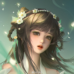 奂云采集到女头参考（画作）
