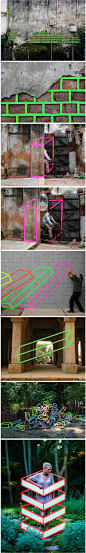 Aakash Nihalani - Geometric Street Art - Creativitea#采集大赛#