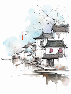 月泱采集到水彩
