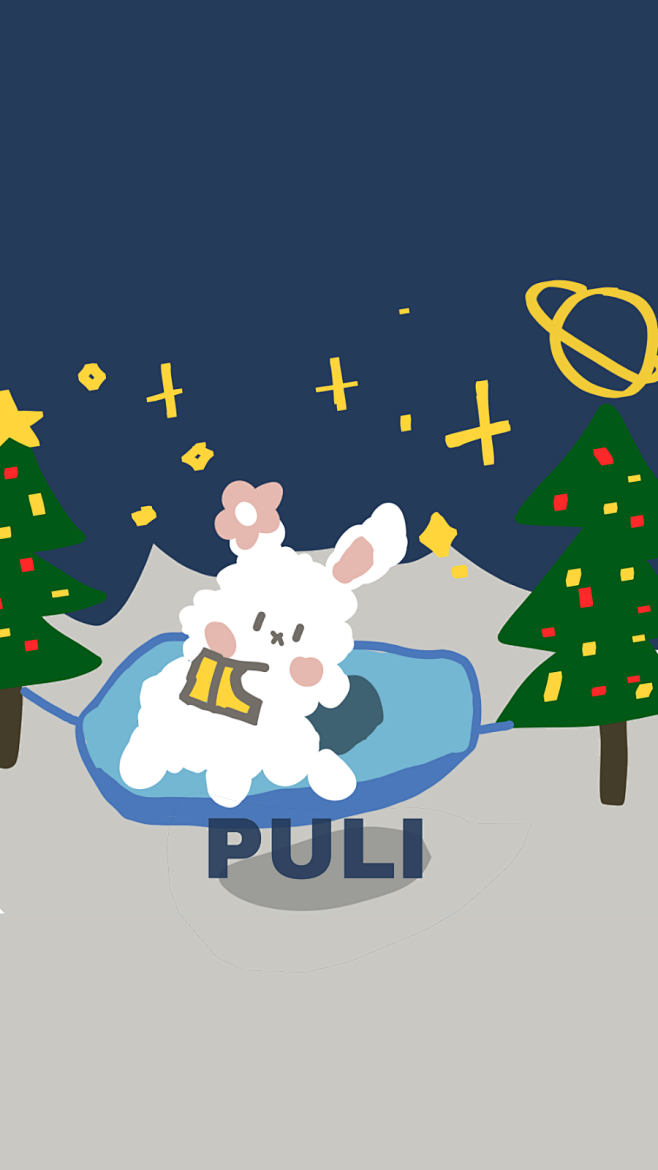 可爱壁纸ins风壁纸噗哩兔壁纸