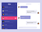 Skype Redesign Concepts – Muzli -Design Inspiration : via Muzli design inspiration