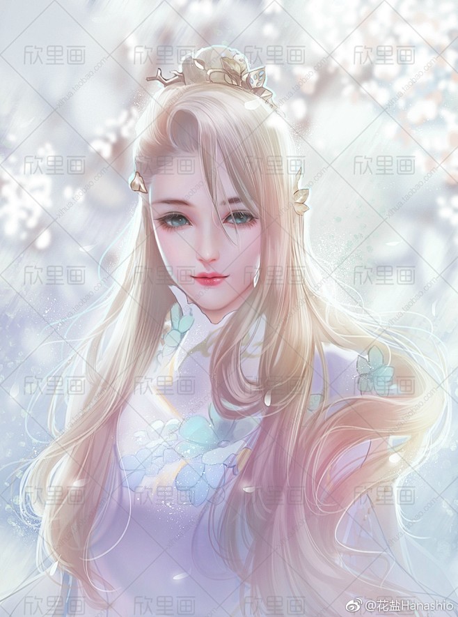 转手绘现代转手绘言情转手绘画师花盐