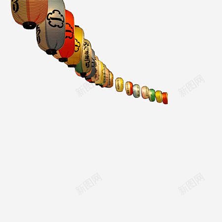 和风灯笼装饰元素高清素材 png 页面网...
