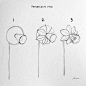 Korean Artist Uploads Step By Step Tutorials On How To Draw Beautiful Flowers | Bored Panda