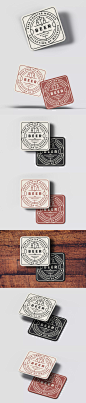 啤酒杯垫模型样机（PSD） 
