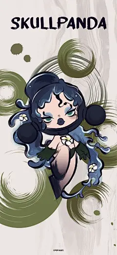 壁纸更新 _ SKULLPANDA庭前墨梅系列_8_懒人养生法则_来自小红书网页版