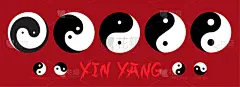 计算机图标,阴阳符,禅宗,武术,水平画幅,无人,绘画插图,符号,反差,空手道