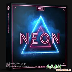 Boom Library neon赛博朋克未来科幻霓虹灯无损音效素材未来科幻风格、赛博朋克霓虹灯效果音效 boom neon