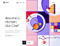 Landing page - Become a Michelin Star Chef! : Hey Dribbblers, how was the weekend? Look what we've created - the design of the landing page that is aimed to promote culinary courses to those who are eager to become a Micheline star chefs! Juic...